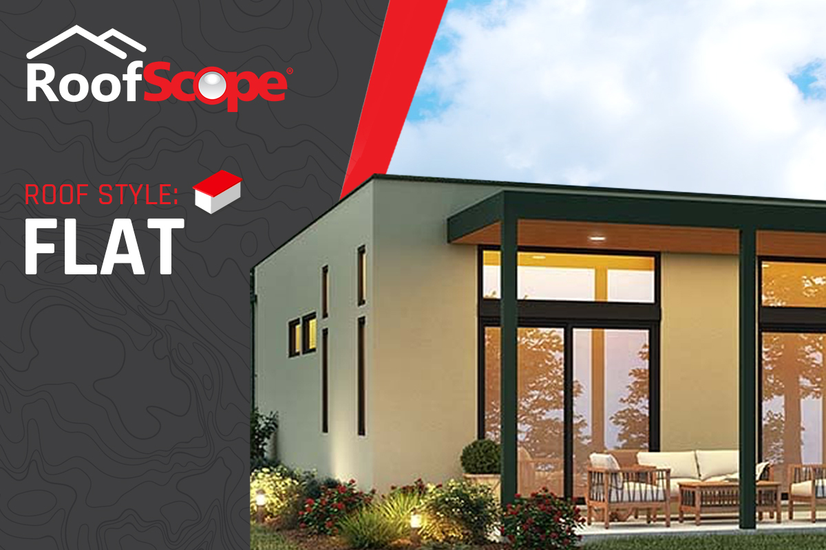 Modern home with a flat roof and rooftop deck