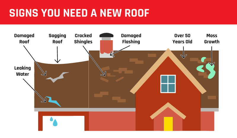 Signs you need a new roof diagram